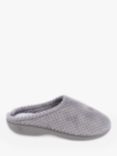 totes Popcorn Terry Mule Slippers, Pale Grey