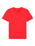 British Boxers GOTS Organic Short Sleeve Lounge T-Shirt, Deckchair Red