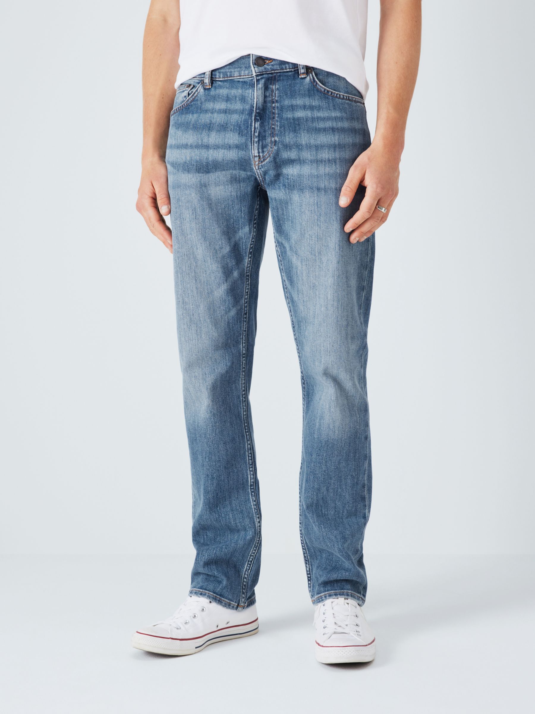 GANT Regular Gant Jeans, Mid Blue, 38R
