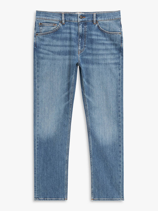 GANT Regular Gant Jeans, Mid Blue at John Lewis & Partners