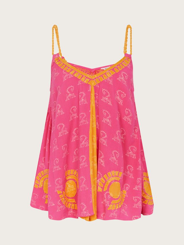 Monsoon Embroidered Cami Top in LENZING ECOVERO