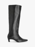 John Lewis Sydnie Leather Chisel Toe Pull On Knee Boots