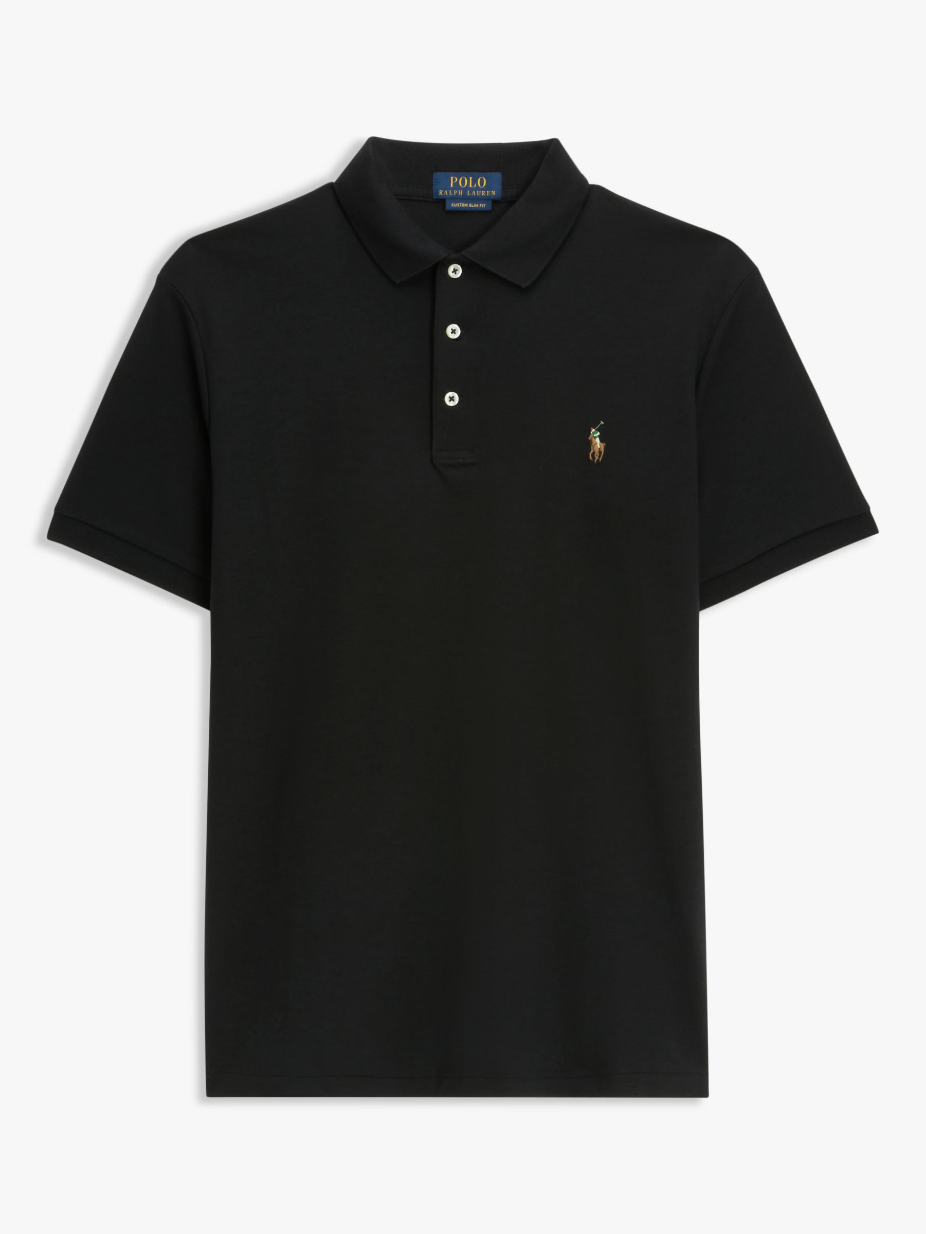 Polo Ralph Lauren Short Sleeve Polo Shirt, Polo Black, XL