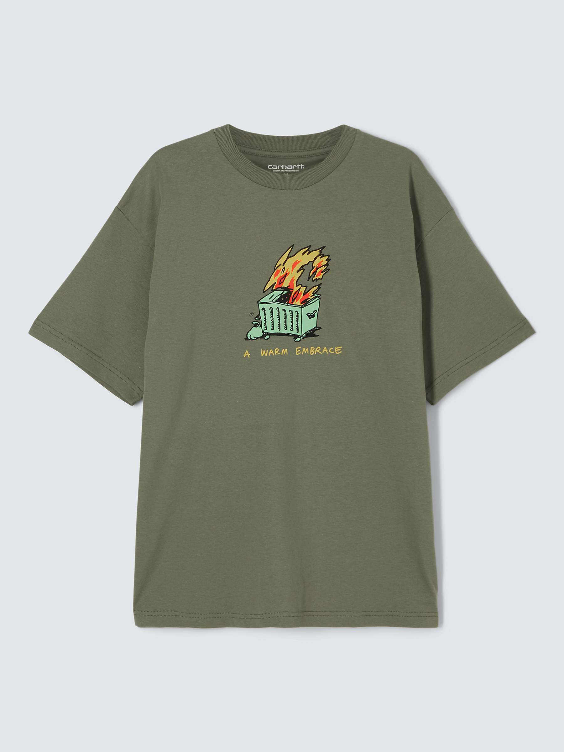 Carhartt WIP Short Sleeve Warm Embrace T-Shirt, Green/Multi at John ...