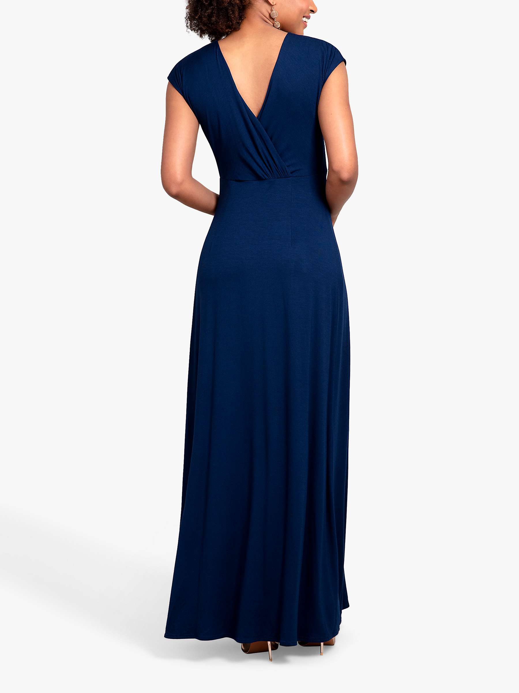 Buy Alie Street Sophia Plain Maxi Dress, Navy Blue Online at johnlewis.com