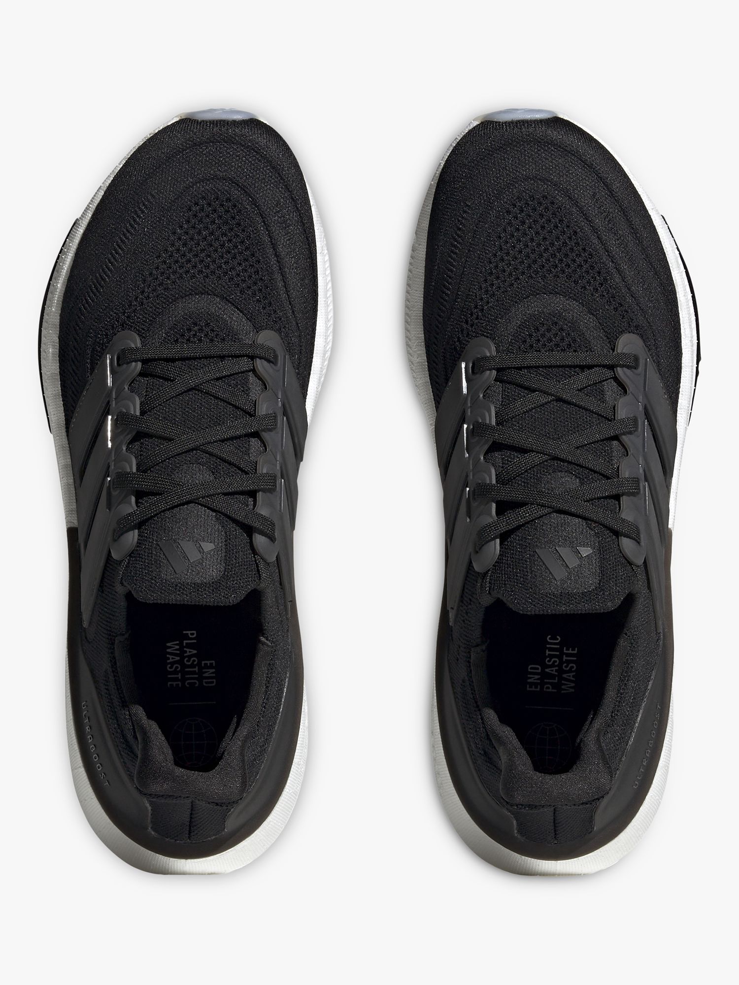 adidas Ultraboost Light Men's Running Shoes, Black/Crystal White at ...