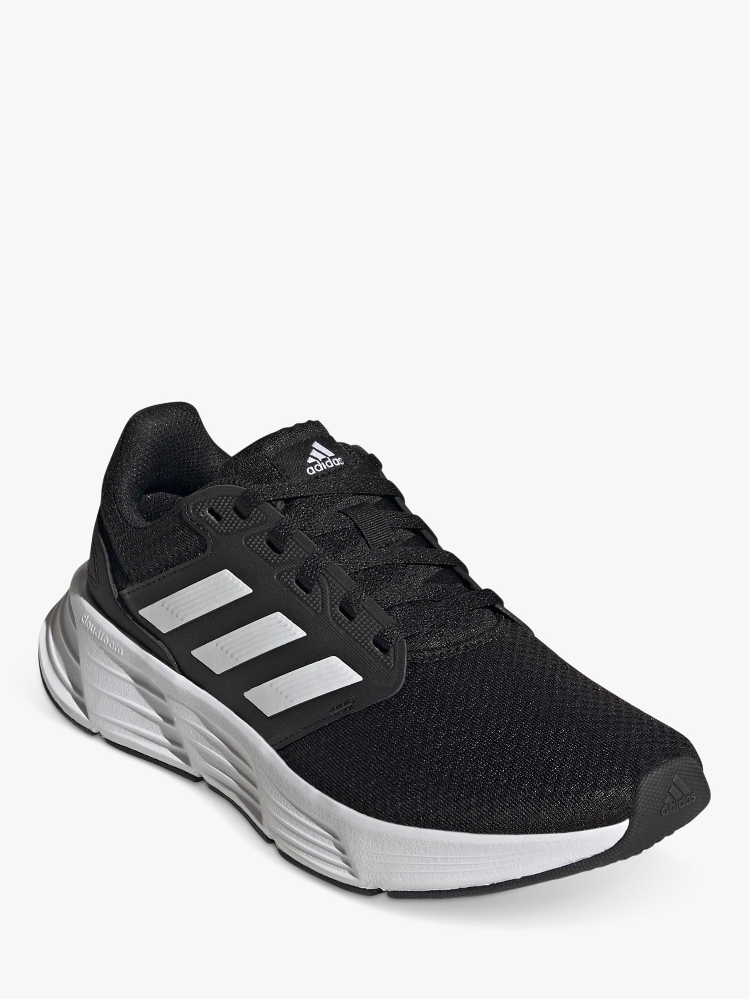 adidas Galaxy 6 Women's Running Shoes, Black/ White at John Lewis ...
