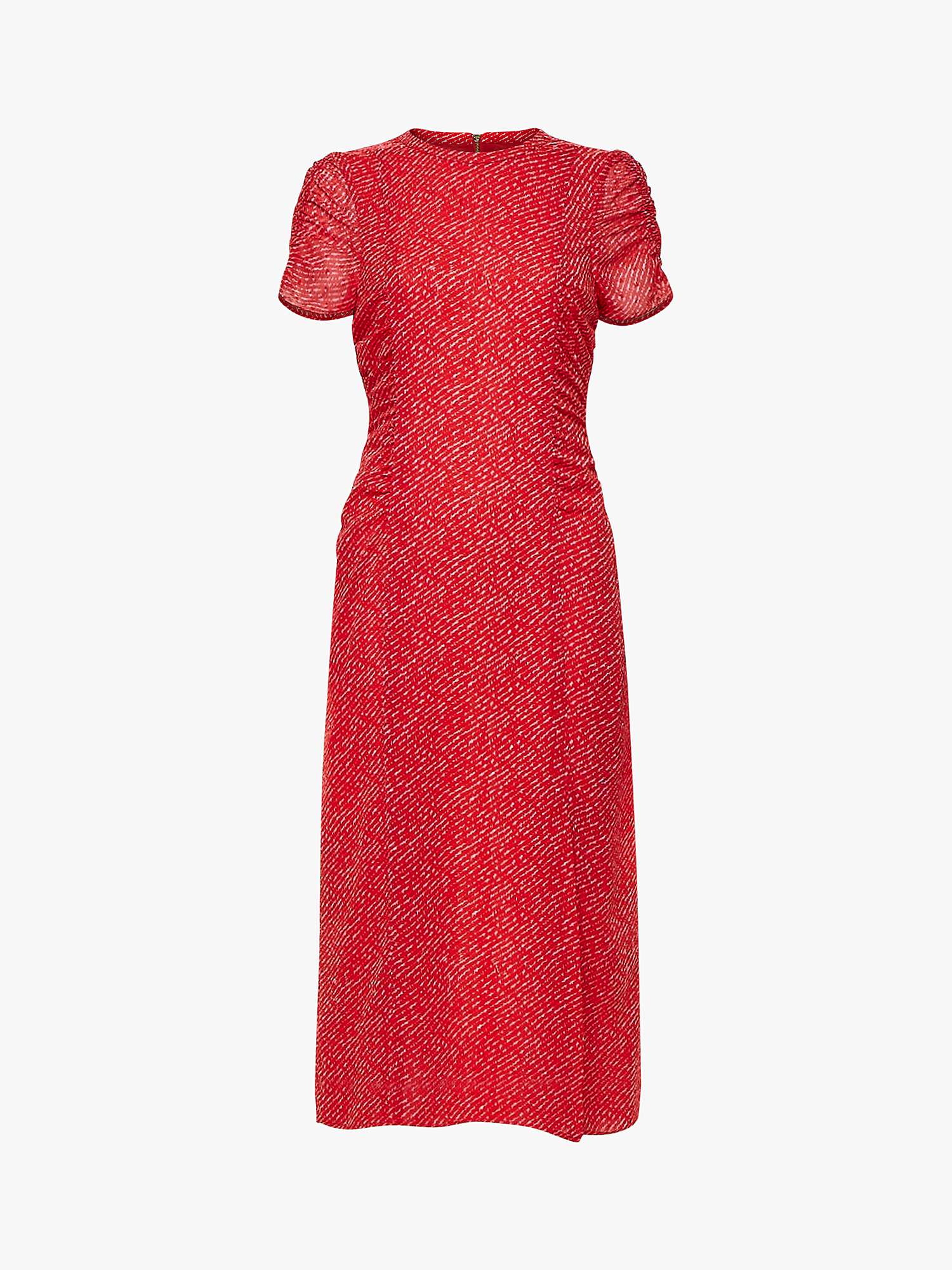 Buy Whistles Petite Diagonal Fleck Dobby Dress, Red Online at johnlewis.com