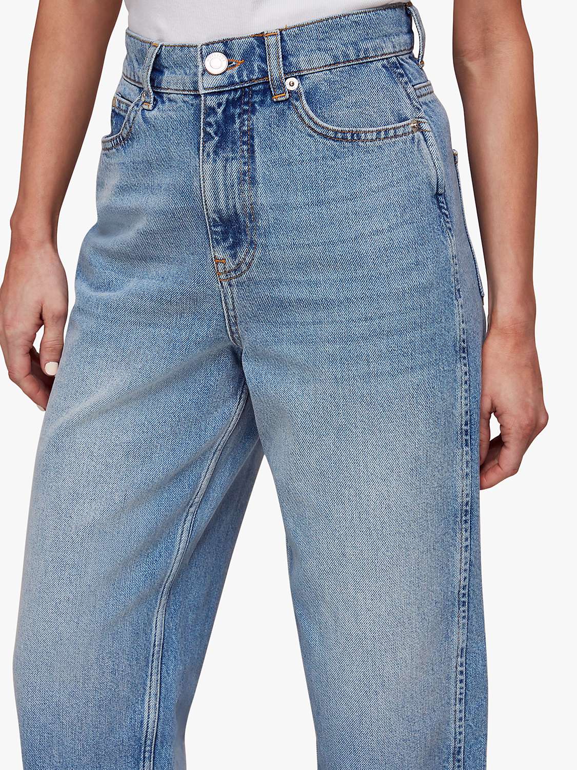 Buy Whistles Petite Authentic Barrel Leg Jeans Online at johnlewis.com