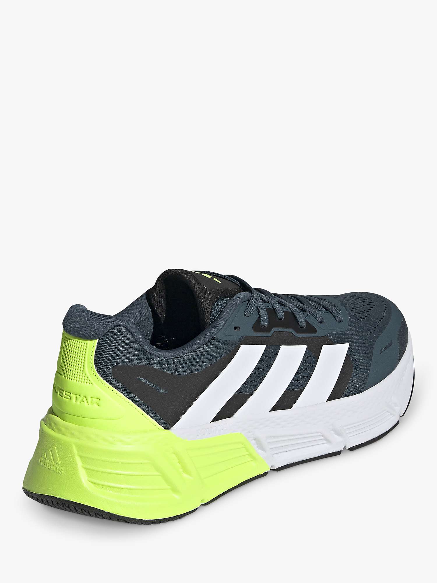 adidas Questar 2 Bounce Men's Running Shoes, White/Lucid Lemon at John ...