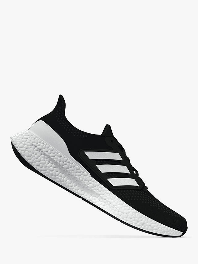adidas Pureboost 23 Men's Running Shoes, Black/White/Carbon