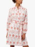 Great Plains Cotton Meadow Print Shirt Dress, White/Multi