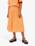 Great Plains Summer Embroidered A-Line Midi Skirt