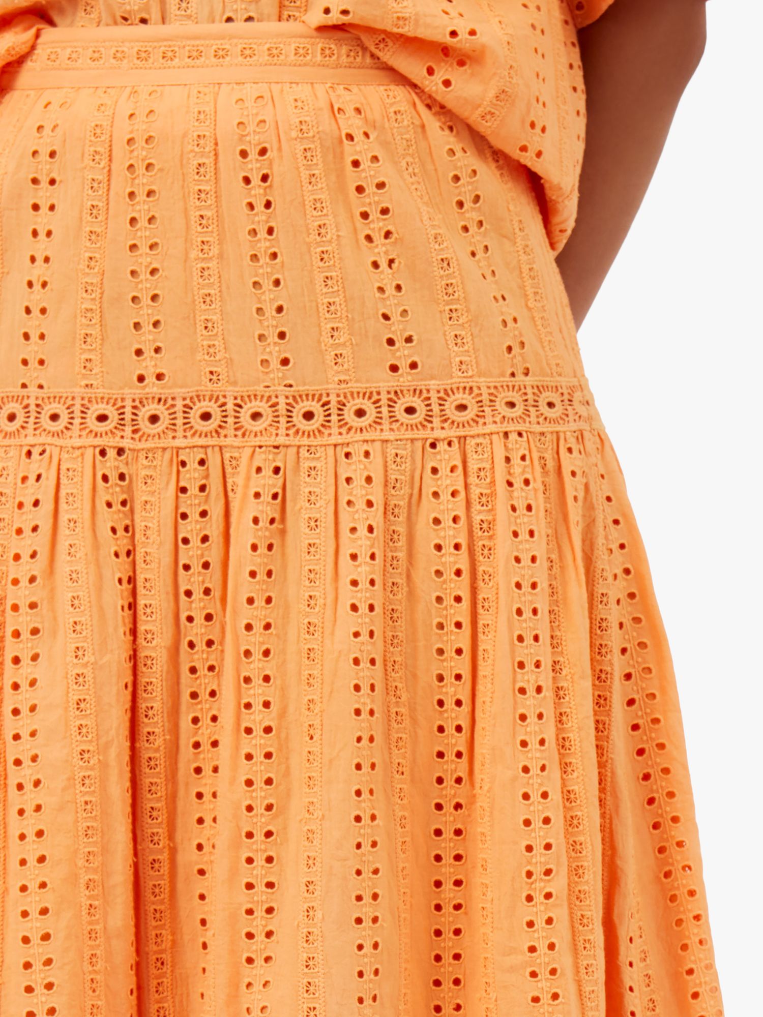 Buy Great Plains Summer Embroidered A-Line Midi Skirt Online at johnlewis.com