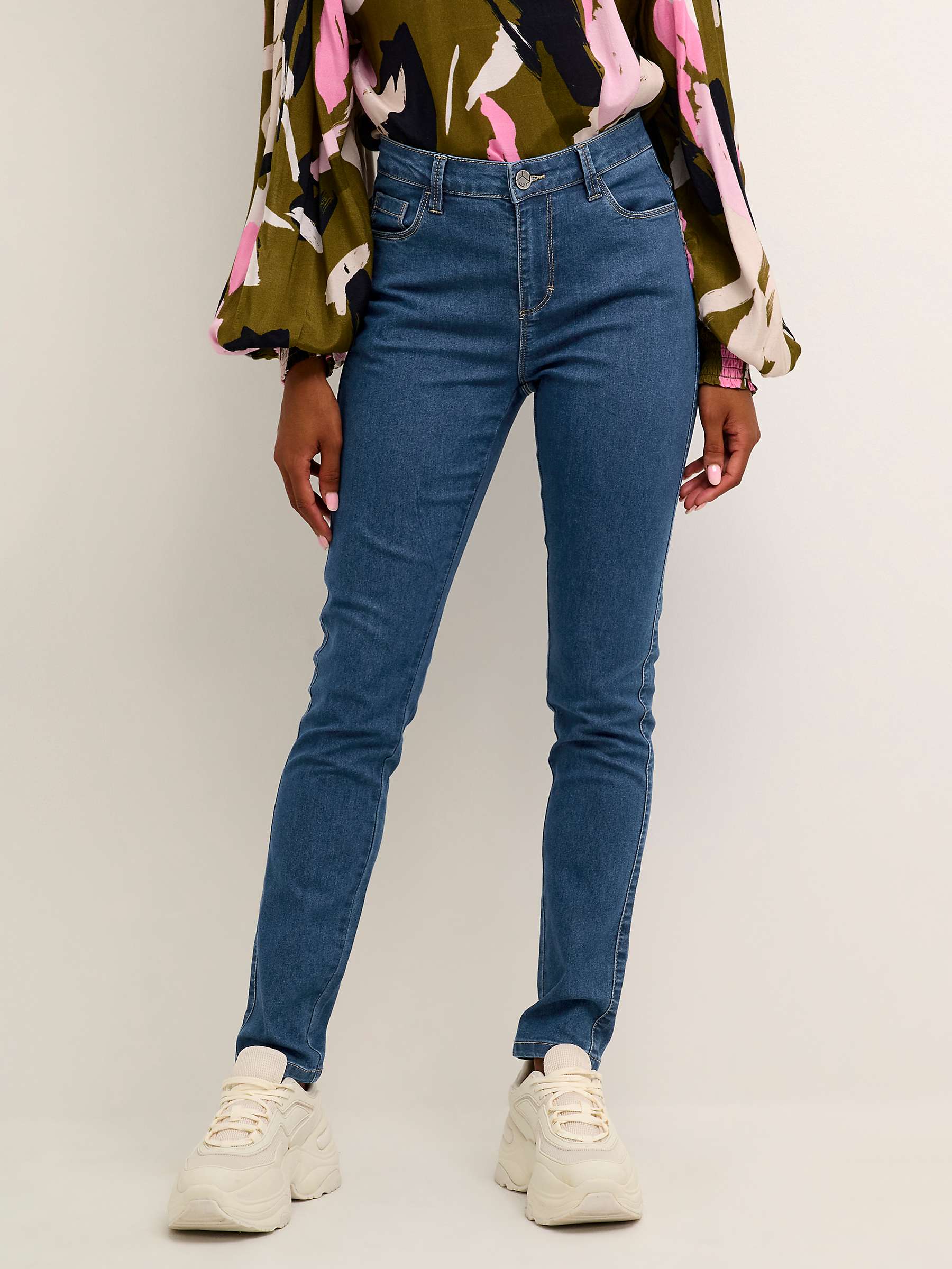 Buy KAFFE Vicky Slim Fit Jeans, Blue Online at johnlewis.com