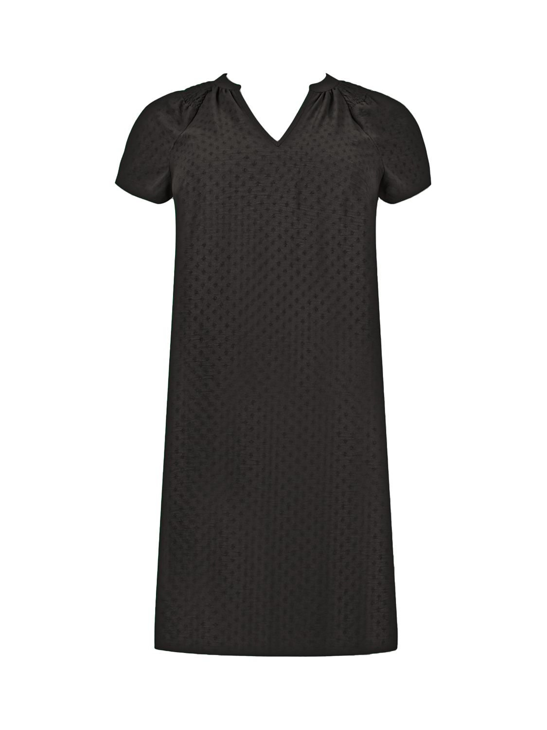 Live Unlimited Curve Shirred A Line Dress, Black, 22