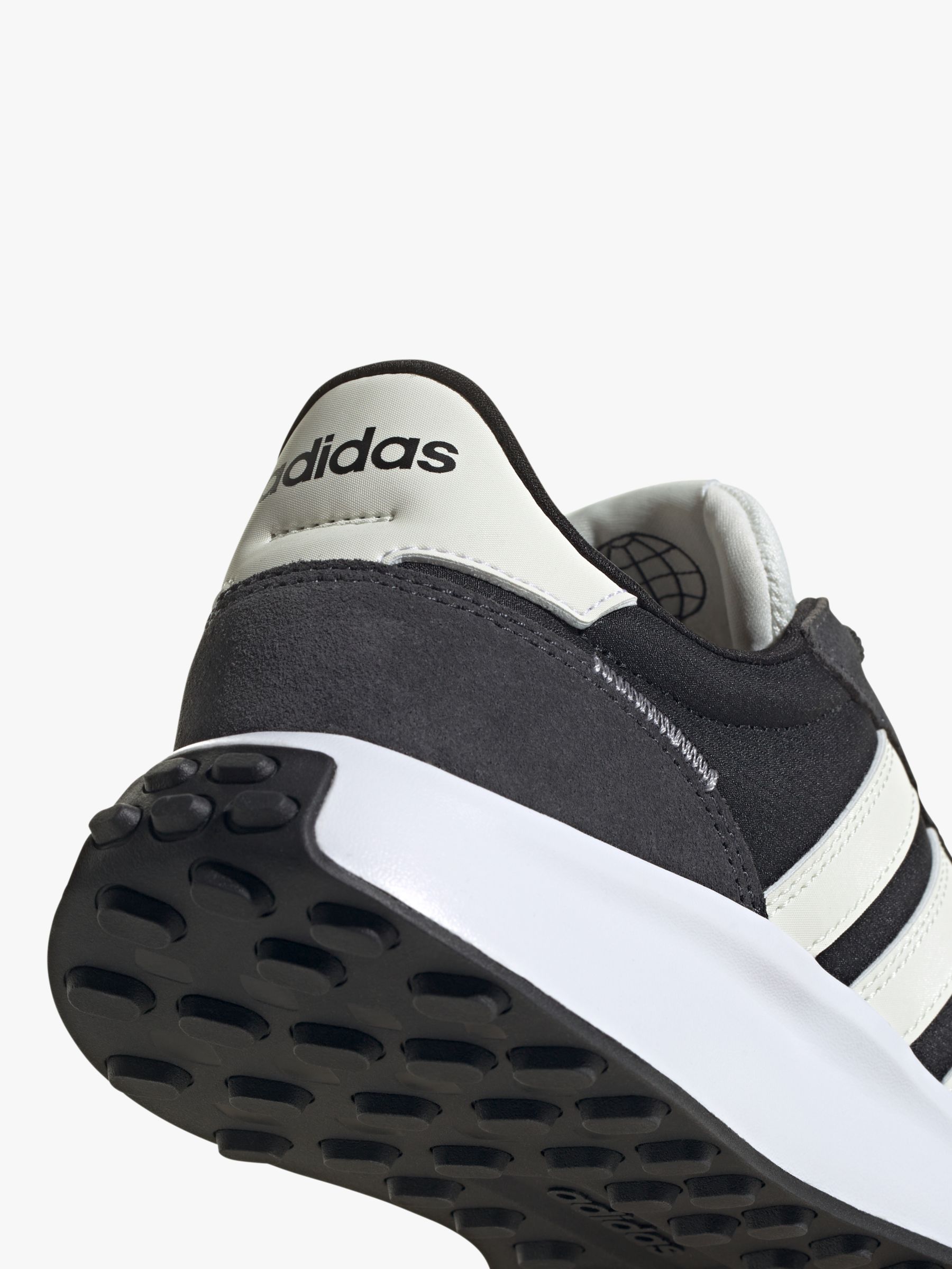 Buy adidas Run 70s Trainers, Black/white Online at johnlewis.com