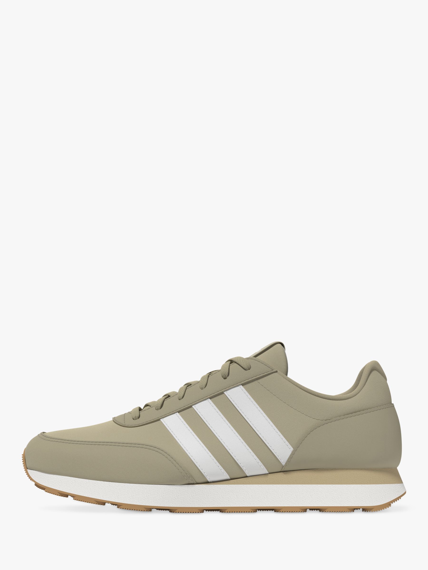 adidas Run 60s Trainers, Camel/white at John Lewis & Partners