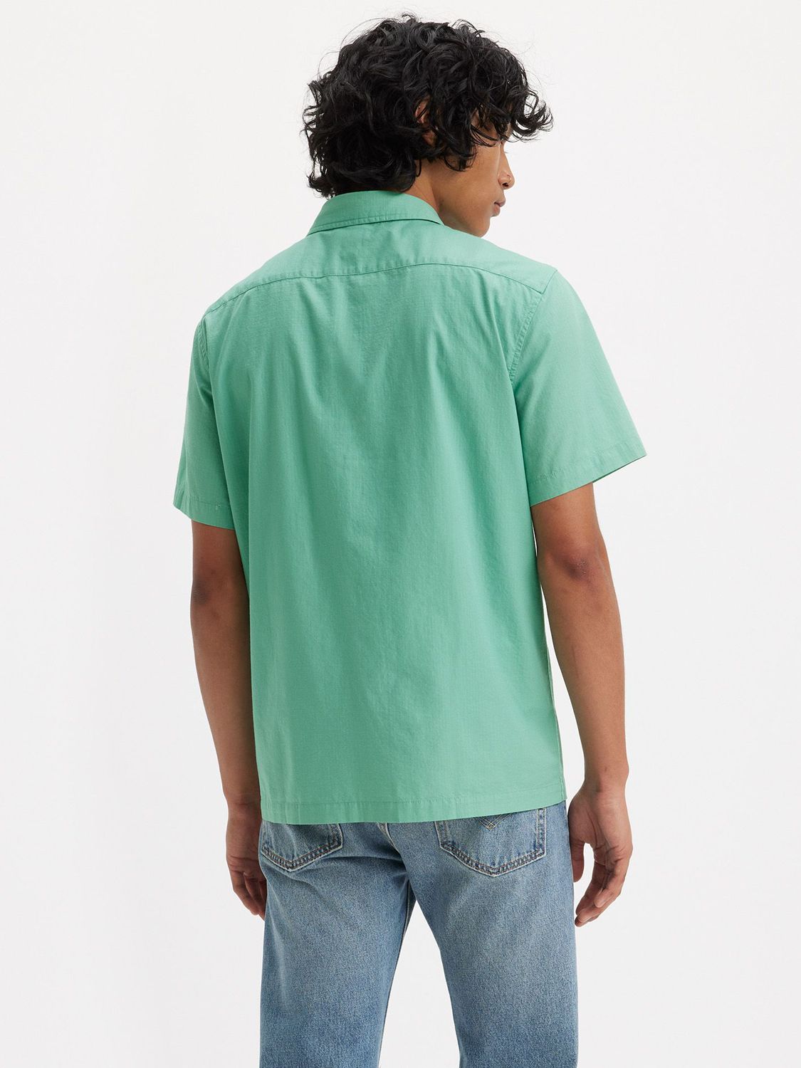 Levi's Richmond Palm Tree Relaxed Fit Shirt, Wasabi at John Lewis ...