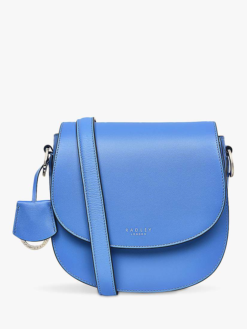 Radley Liverpool Street 2.0 Leather Cross Body Bag, Tranquil Blue at ...