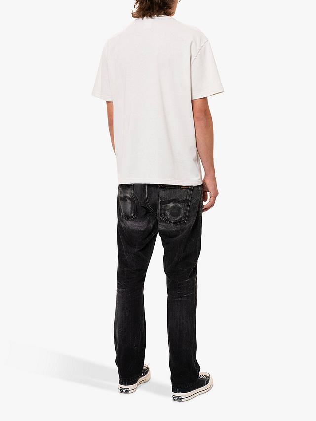 Nudie Jeans Rebirth Pin Logo T-Shirt, Off White