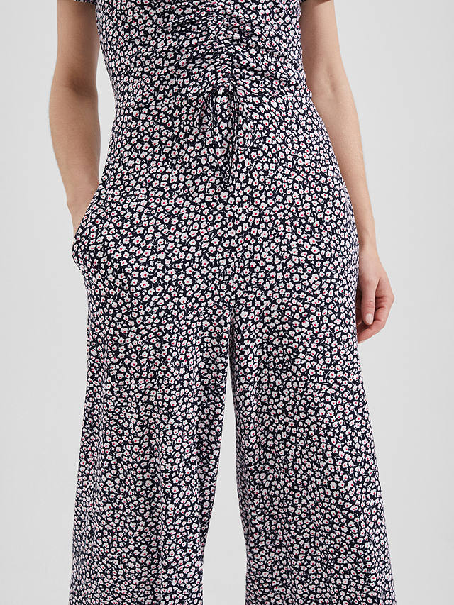 Hobbs Simmy Floral Print Jumpsuit, Navy/Multi