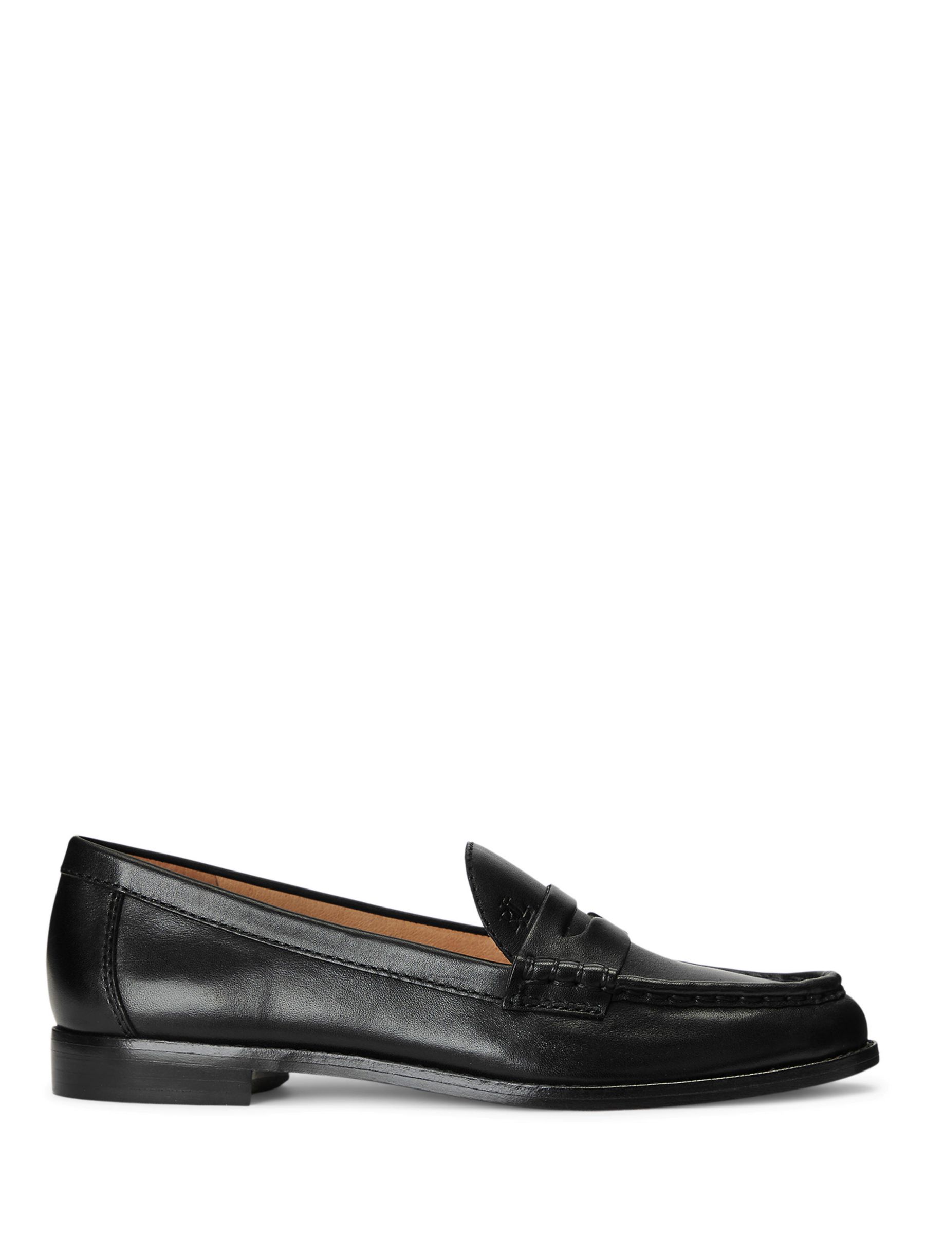 Lauren Ralph Lauren Winnie Leather Loafers, Black