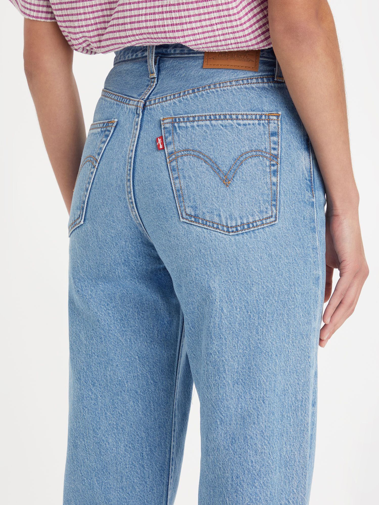 Distressed drawstring store waist cropped jeans