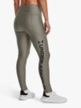 Under Armour HeatGear Armour High Waisted Leggings, Grove Green/Black