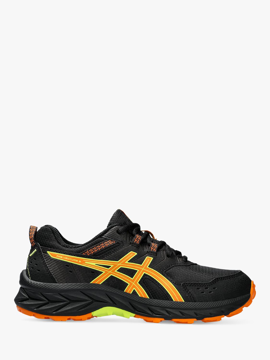 ASICS Kids' GEL-VENTURE 9 Running Shoes, Black/orange/yellow at John ...