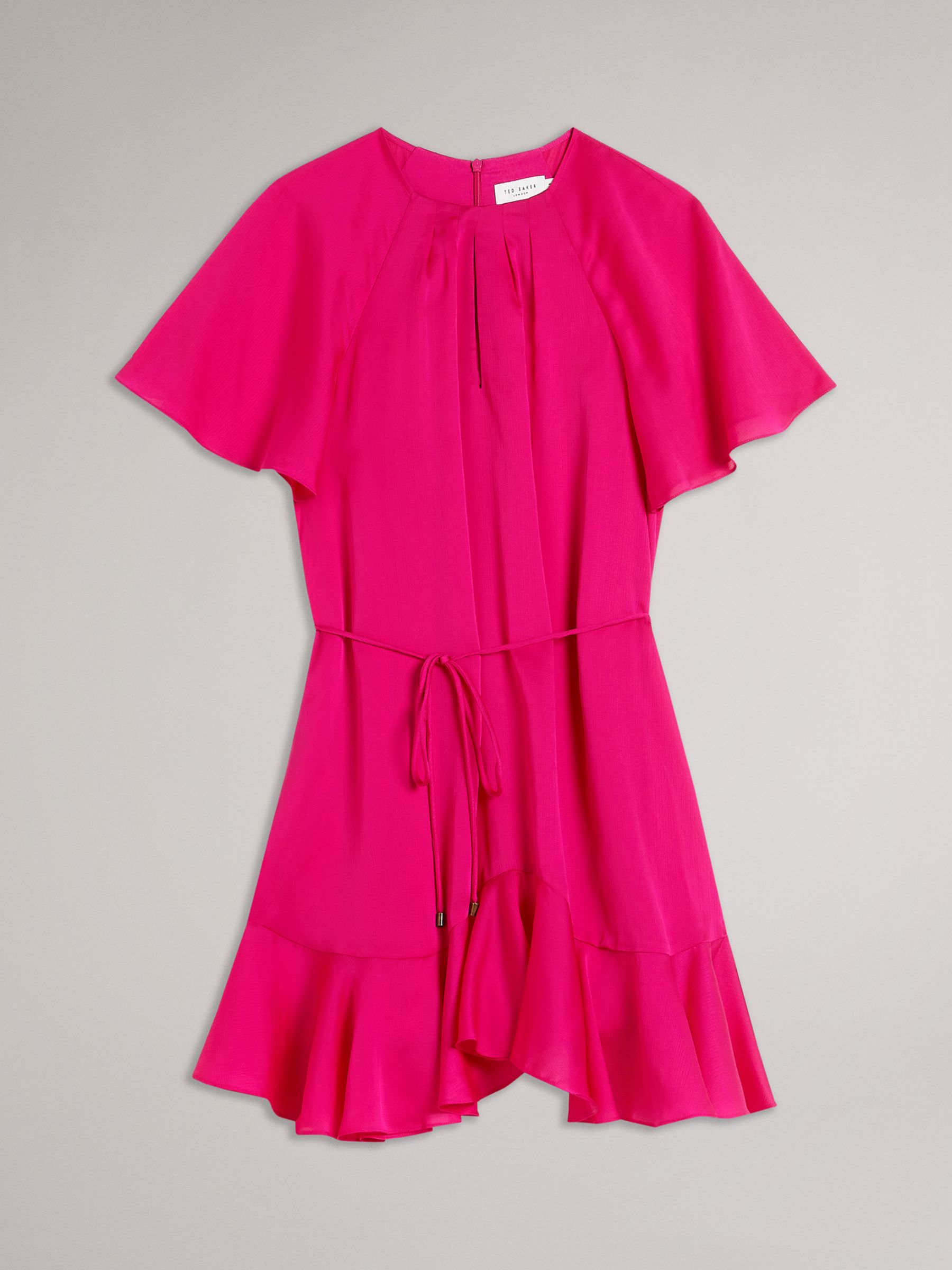 Buy Ted Baker Elsieee Mini Skater Dress, Bright Pink Online at johnlewis.com