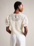 Ted Baker Ambya Embroidered Top, White