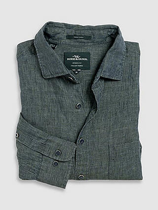 Rodd & Gunn Coromandel Long Sleeve Slim Fit Shirt, Ash