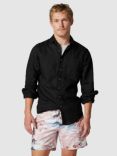 Rodd & Gunn Coromandel Linen Slim Fit Long Sleeve Shirt, Onyx