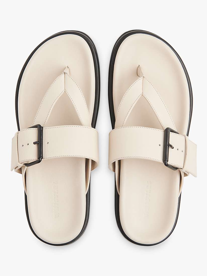 Buy Whistles Sutton Toe Post Buckle Leather Slider Sandals Online at johnlewis.com