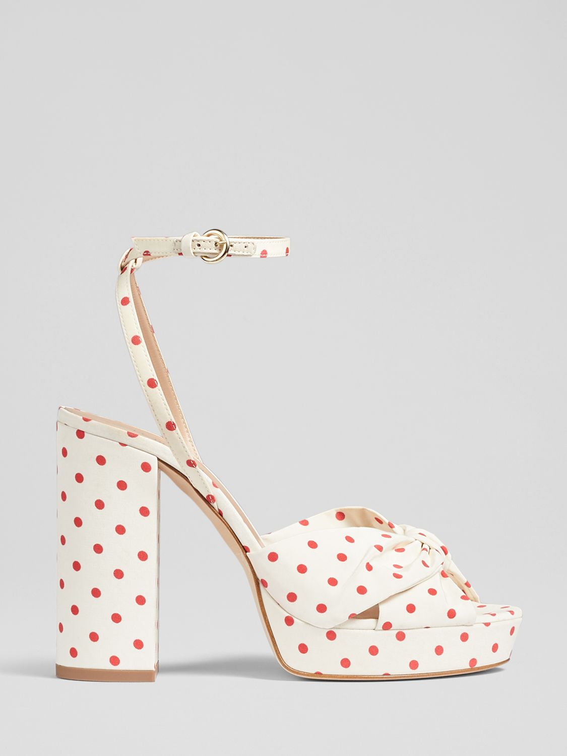 Red And White Polka Dot Heels Stock Photo - Download Image Now