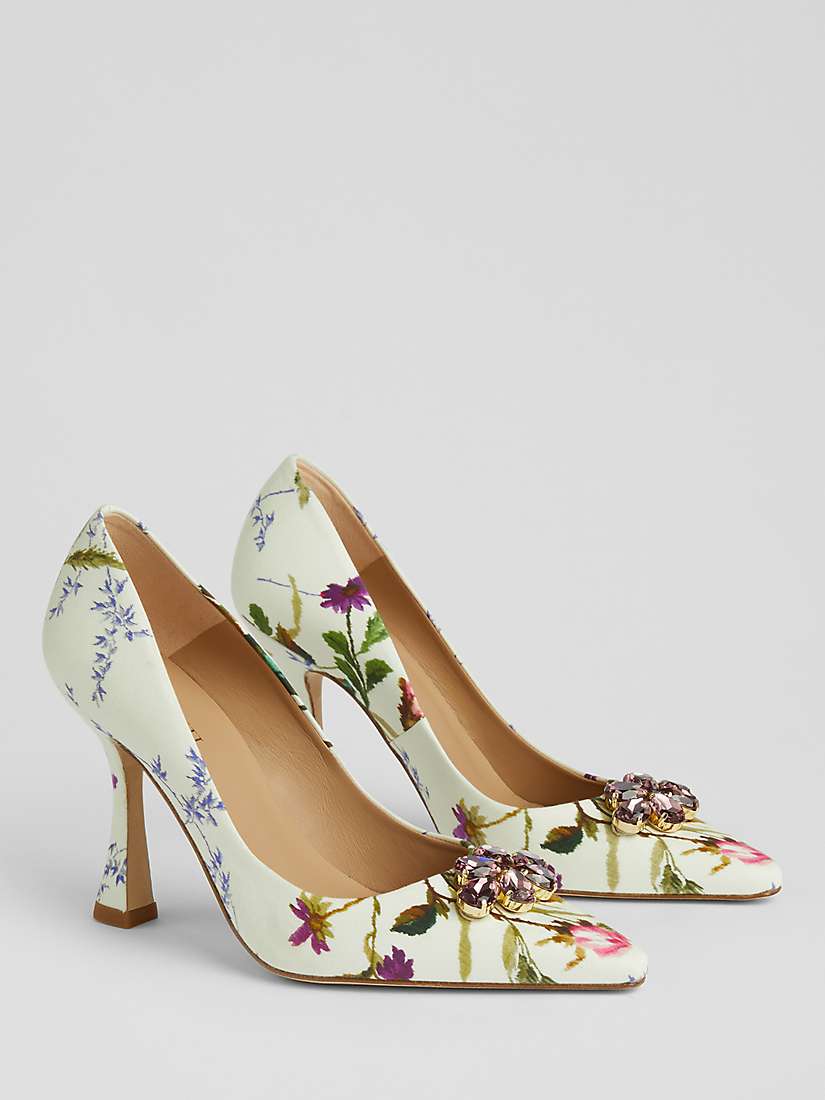 L.K.Bennett Dazzle Floral Print Court Shoes, Multi at John Lewis & Partners
