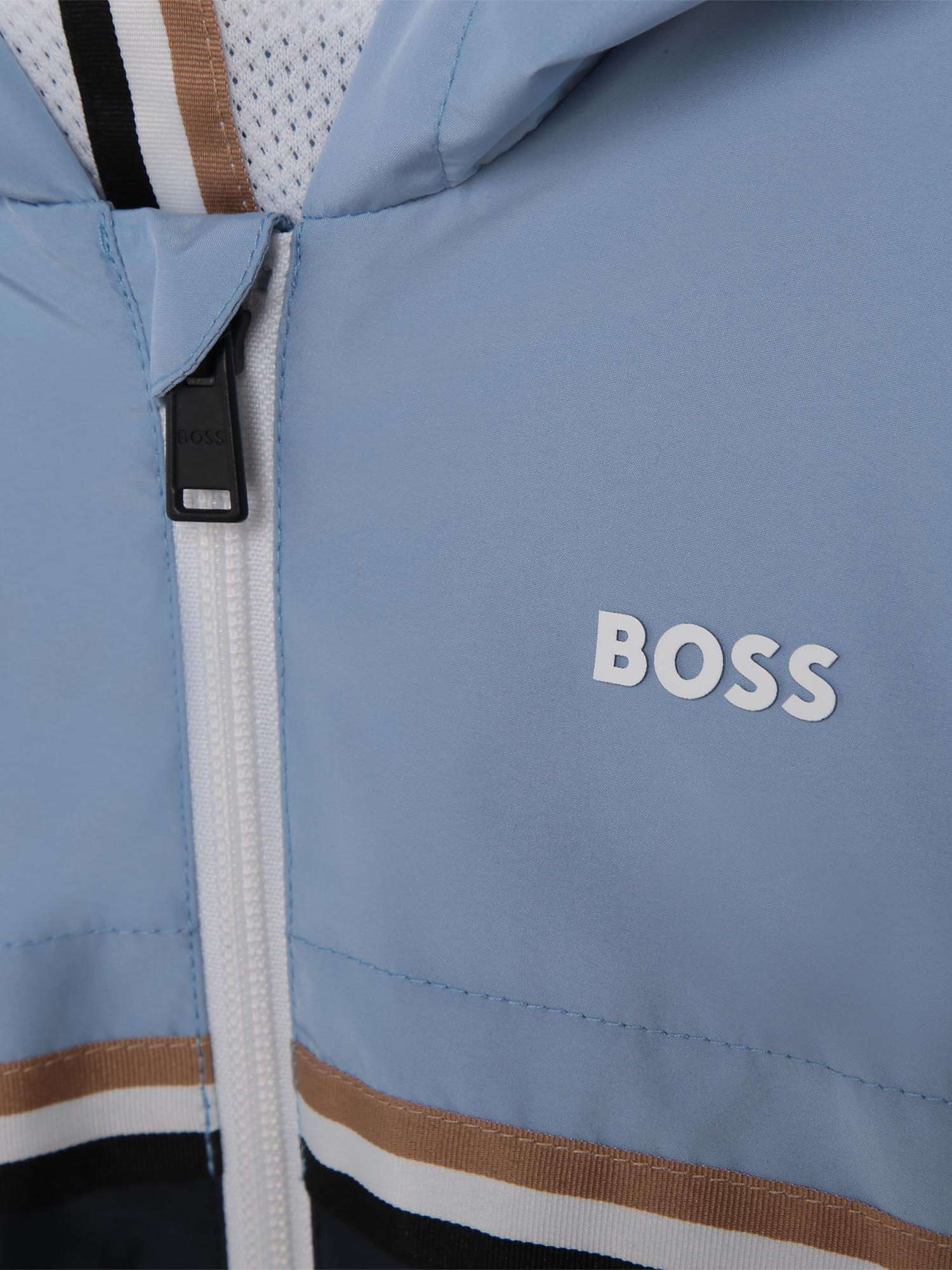 Buy HUGO BOSS Baby Hooded Windbreaker Jacket, Blue Online at johnlewis.com