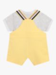 HUGO BOSS Baby T-Shirt & Dungarees Set, Yellow/Multi
