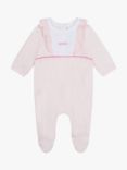 HUGO BOSS Baby Velvet Sleepsuit, Pale Pink, Pale Pink