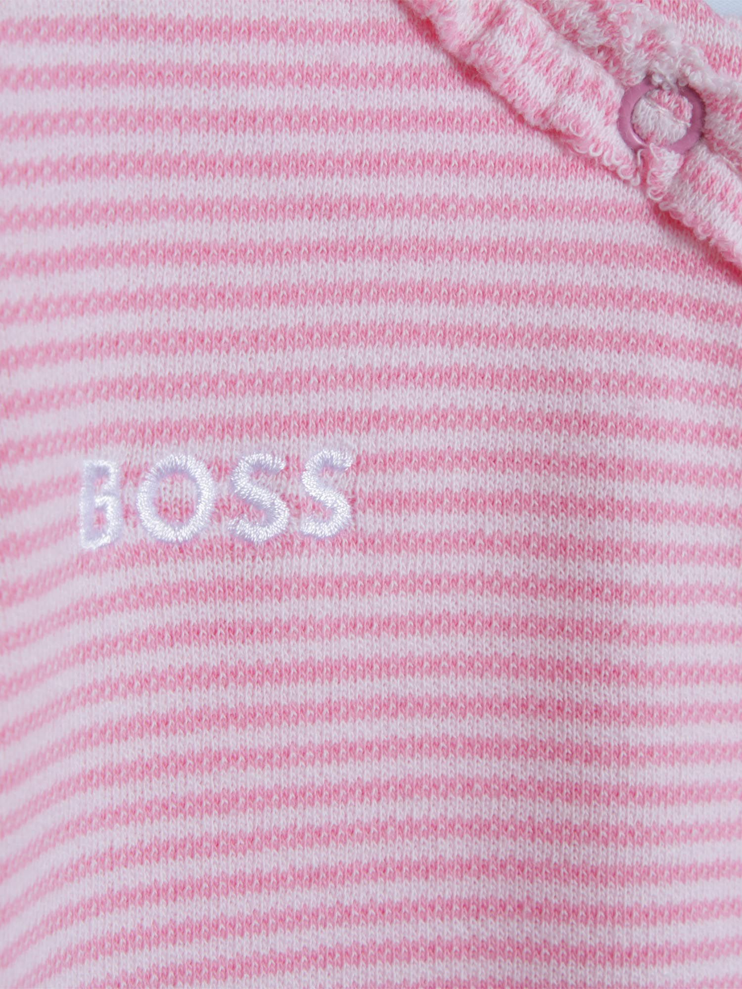 Buy HUGO BOSS  Baby's Pyjamas, Pale Pink Online at johnlewis.com