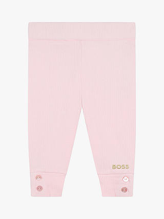 HUGO BOSS Baby Logo Leggings, Pink