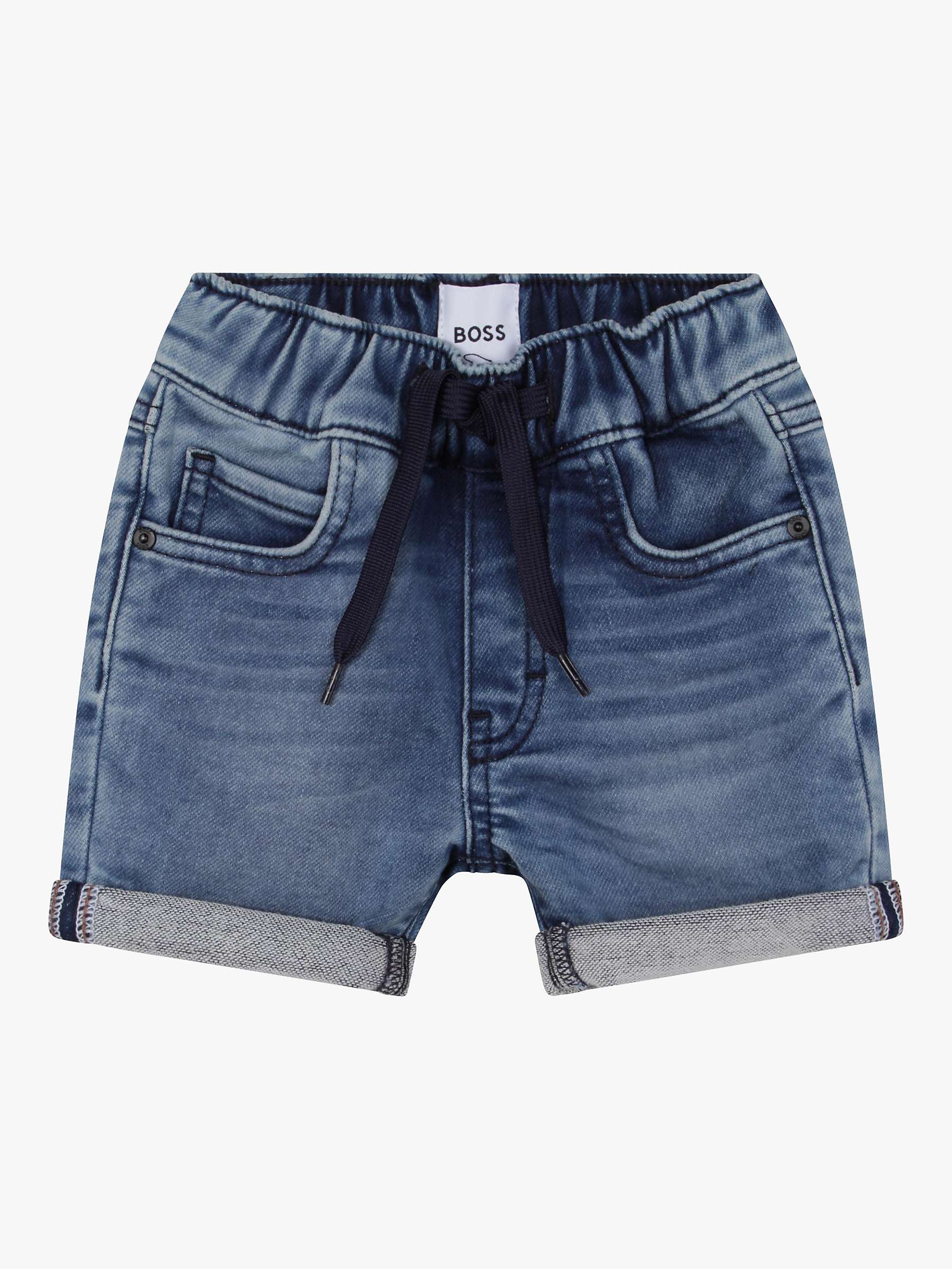 Buy HUGO BOSS Baby Denim Shorts, Blue Online at johnlewis.com