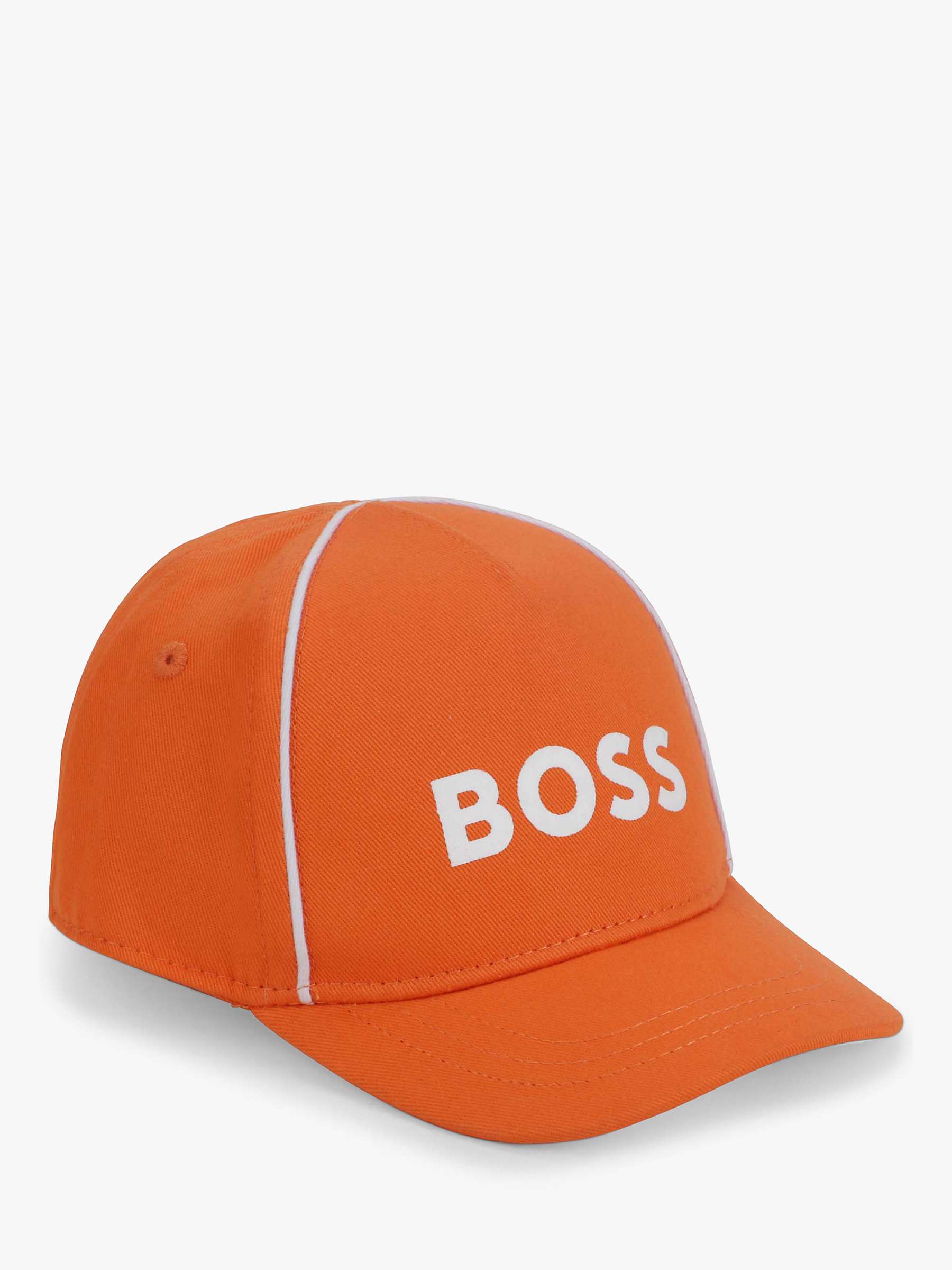 Buy HUGO BOSS Baby Logo Baseball Cap, Peach Online at johnlewis.com