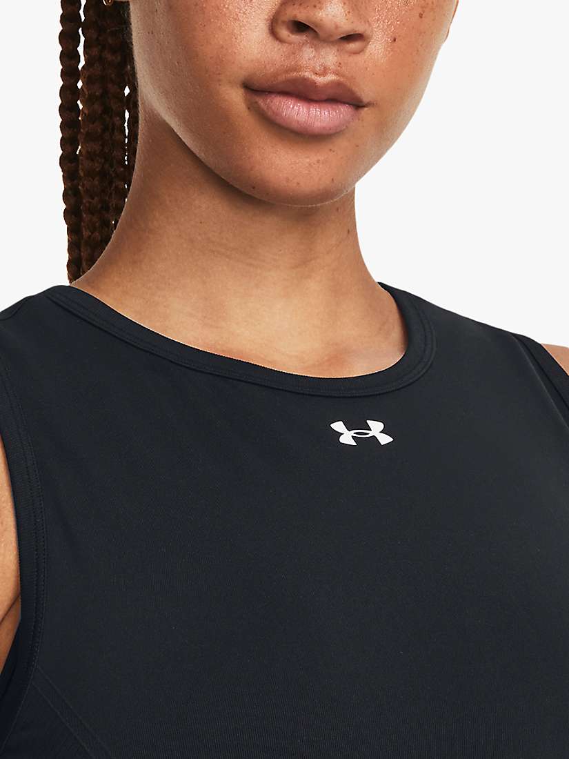 Buy Under Armour Train Seamless Tank Top, Black/White Online at johnlewis.com