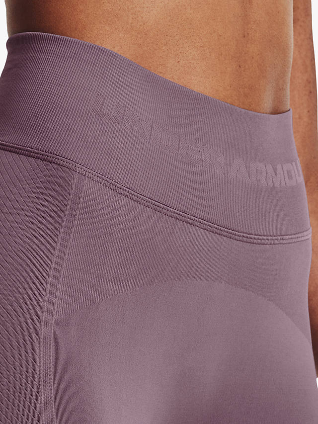 Under Armour Training Seamless Gym Leggings, Misty Purple/White
