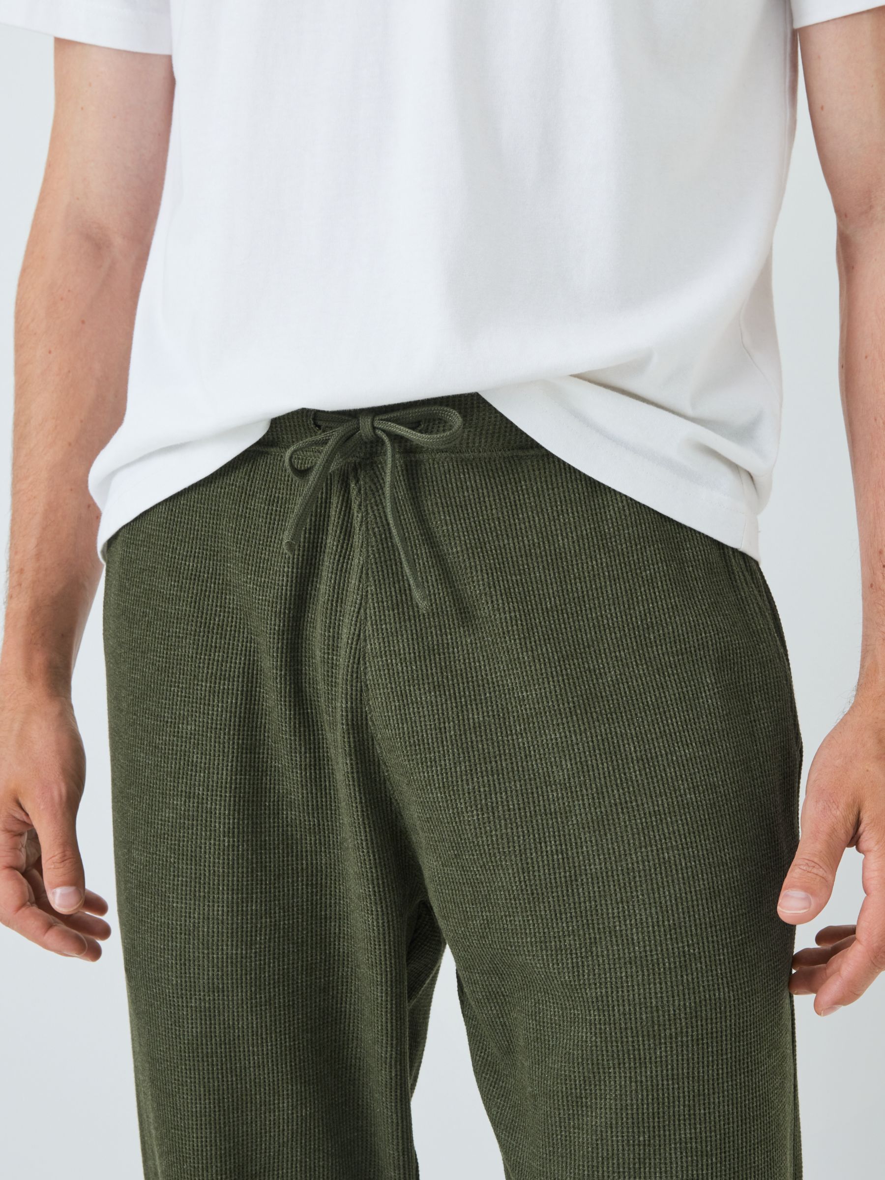 Buy John Lewis ANYDAY Waffle Cotton Blend Lounge Joggers Online at johnlewis.com