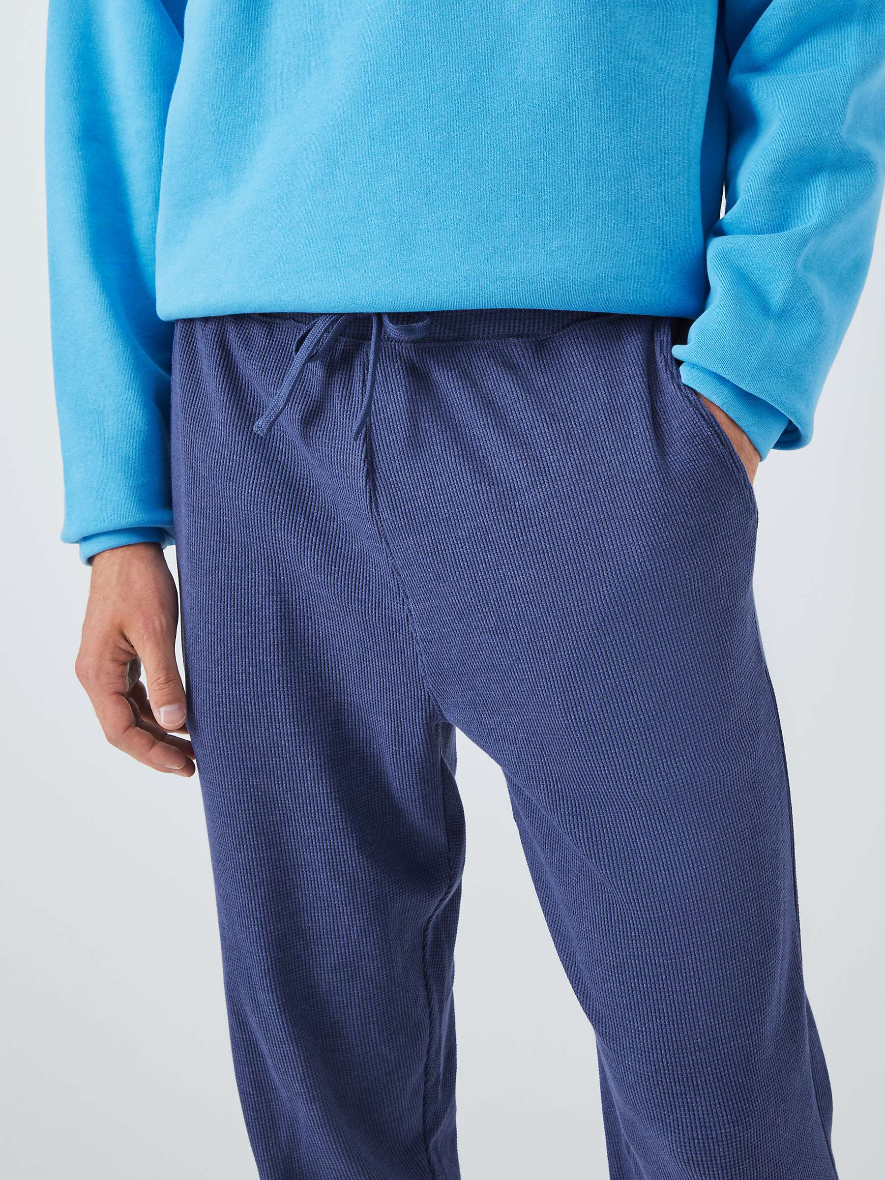 Buy John Lewis ANYDAY Waffle Cotton Blend Lounge Joggers Online at johnlewis.com