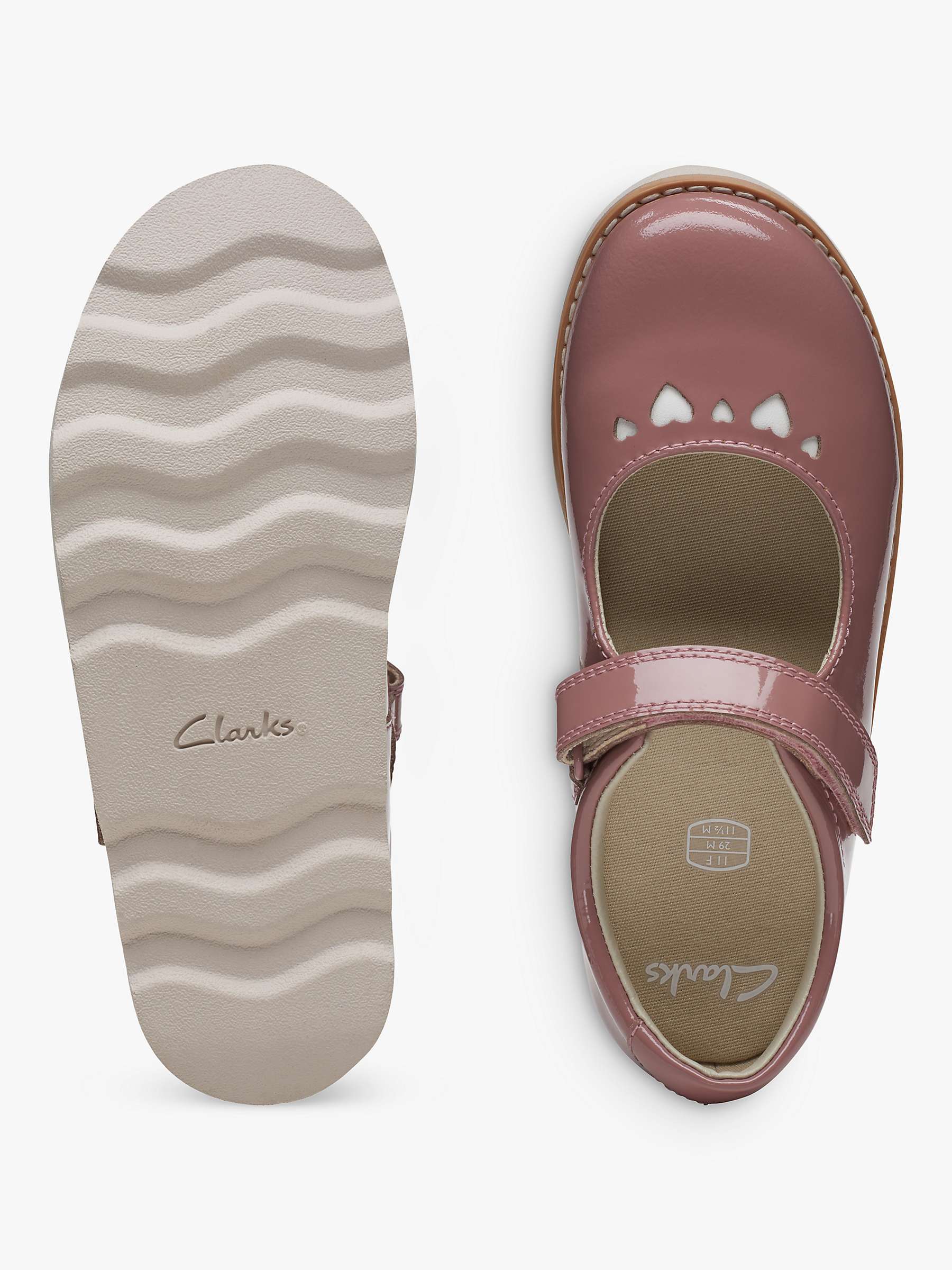 Buy Clarks Kids' Crown Jane Leather Shoes Online at johnlewis.com