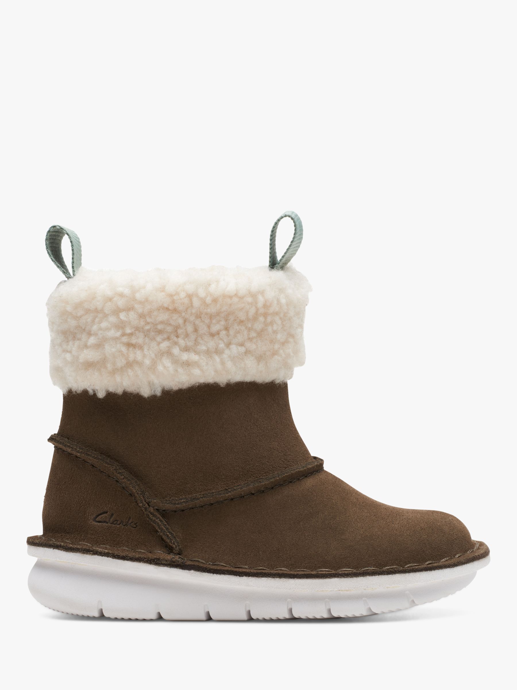 Clarks Kids' Banbrook Warm Lined Boots, Walnut